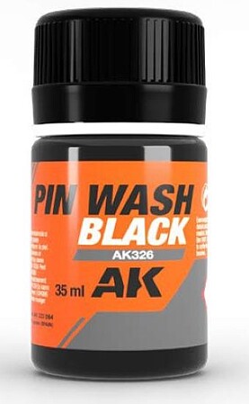AK Black Pin Wash Enamel 35ml Bottle
