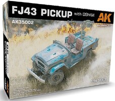 AK FJ43 Pickup Truck with DShKM Gun Plastic Model Military Vehicle Kit 1/35 Scale #35002