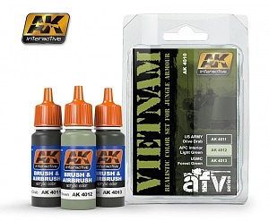 AK Vietnam Colors Acrylic Paint Hobby and Model Paint Set #4010