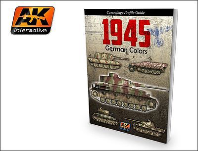 AK 1945 German Colors Camouflage Profile Guide Book How To Model Book #403