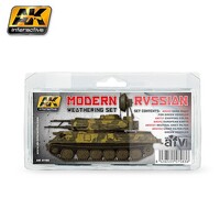 Modern Russian Weathering Set (5 Colors) 17ml Bottles Hobby and Model Paint Set #4160
