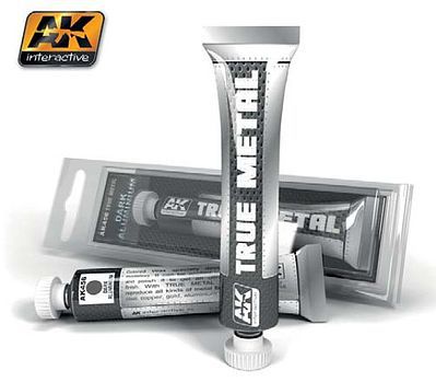 AK True Metal Wax Dark Aluminum 20ml Tube Hobby and Model Enamel Paint #456