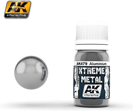 AK Xtreme Metal Aluminum Metallic Paint Hobby and Model Enamel Paint #479