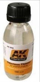 AK Odorless Enamel Thinner 100ml Bottle Hobby and Model Enamel Paint #50