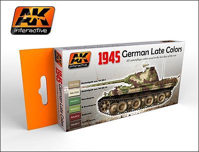 AK 1945 German Late War Acrylic Paint Hobby and Model Paint Set #554