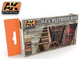 AK Old & Weathered Wood Vol.1 Acrylic Paint Hobby and Model Paint Set #562 AK Old & Weathered Wood Vol.1 Acrylic Paint Hobby and Model Paint Set #562