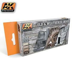 AK Old & Weathered Wood Vol.2 Acrylic Paint Hobby and Model Paint Set #563 AK Old & Weathered Wood Vol.2 Acrylic Paint Hobby and Model Paint Set #563