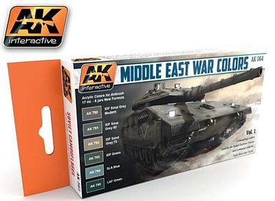 AK Middle East War Colors Vol.1 Acrylic Paint Hobby and Model Paint Set #564