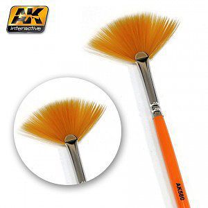 AK Fan Shape Weathering Brush Hobby and Model Paint Brush #580