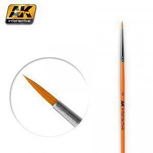 AK Size 2 Synthetic Round Brush Hobby and Model Paint Brush #604