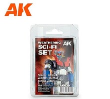 AK Weathering Sci-Fi Enamel Paint Set (636,637,638) Hobby and Model Enamel Paint #639