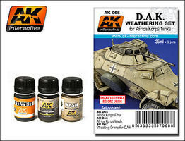 DAK Africa Korps Tanks Enamel Paint (65, 66, 67) Hobby and Model Paint Set #68