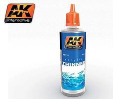 AK Acrylic Thinner 60ml Bottle Hobby and Model Acrylic Paint #712