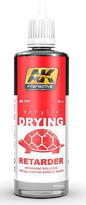 AK Acrylic Drying Retarder 60ml Bottle Hobby and Model Acrylic Paint #737
