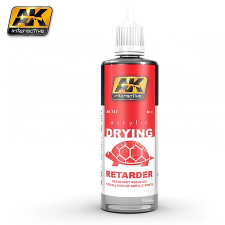 AK Acrylic Drying Retarder 60ml Bottle Hobby and Model Acrylic Paint #737