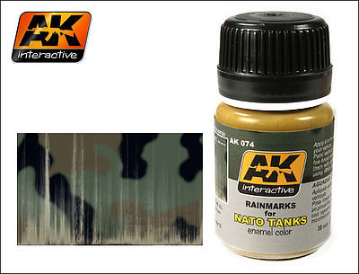 AK NATO Tank Rainmarks Enamel Paint 35ml Bottle Hobby and Model Enamel Paint #74
