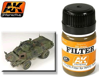 AK NATO Tank Filter Enamel Paint 35ml Bottle Hobby and Model Enamel Paint #76