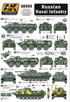 AK Russian Naval Infantry (Wet Transfer) Plastic Model Vehicle Decal #803 AK Russian Naval Infantry (Wet Transfer) Plastic Model Vehicle Decal #803