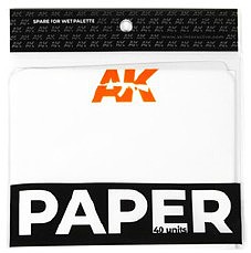AK Paper Refill (40) for Wet Palette Container Hobby and Model Paint Supply #8074