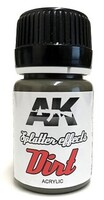 AK Splatter Effects Dirt Acrylic 35ml Bottle AK Splatter Effects Dirt Acrylic 35ml Bottle