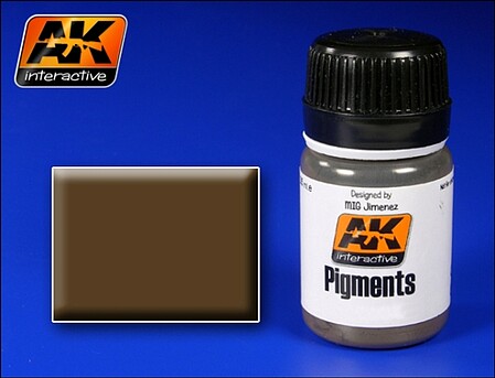 AK Dark Earth Pigment 35ml Bottle Model Paint Pigment #81