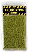 AK Diorama Series- Light Green Tufts 6mm (Self Adhesive) AK Diorama Series- Light Green Tufts 6mm (Self Adhesive)