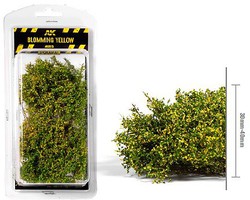 AK Blomming Yellow Shrubs and Bushes Model Railroad Grass Earth #8175