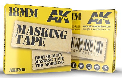 AK Masking Tape 18mm Hobby and Model Paint Supply #8205