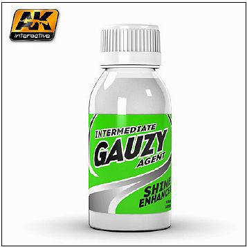 AK Intermediate Gauzy Agent Shine Enhancer 100ml Bottle Hobby and Model Paint Supply #894