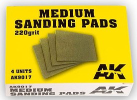AK Medium Sanding Pads 220 Grit (4) AK Medium Sanding Pads 220 Grit (4)