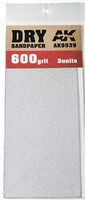 AK Dry Sandpaper Sheets 600 Grit (3) AK Dry Sandpaper Sheets 600 Grit (3)