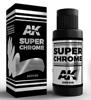AK Super Chrome Paint 60ml Bottle Hobby and Model Enamel Paint #9198