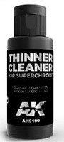 AK Super Chrome Thinner/Cleaner 60ml Bottle Hobby and Model Enamel Paint #9199