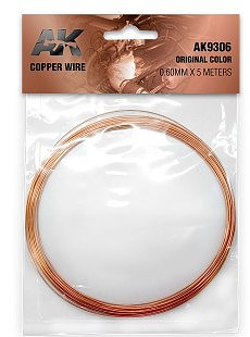 AK Copper Wire 0.60mm x 5 meters Miscellaneous Detailing Item Kit #9306