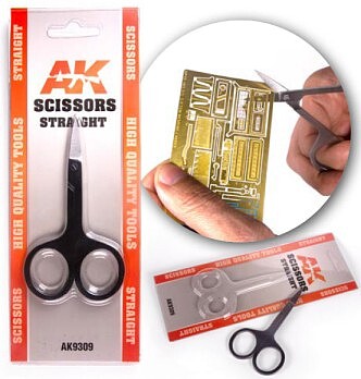 AK Scissors for Photo-Etched parts Hobby and Model Cutting Hand Tool #9309
