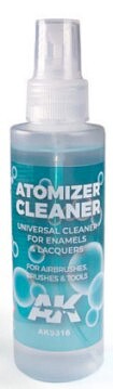 AK Atomizer Cleaner Spray for Enamel (125ml Bottle) Hobby and Model Enamel Paint #9316