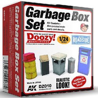 AK 1/24 Doozy Series- Garbage Can Set (5) (Resin) AK 1/24 Doozy Series- Garbage Can Set (5) (Resin)