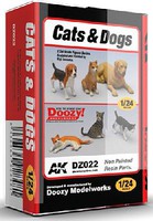 AK 1/24 Doozy Series- Cats & Dogs (3ea) (Resin) AK 1/24 Doozy Series- Cats & Dogs (3ea) (Resin)