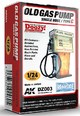 AK 1/24 Doozy Series- Pure NOLEAD Old-Type Gas Pump w/Single Hose (Resin)