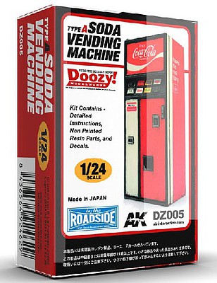 AK 1/24 Doozy Series- Coca-Cola Soda Vending Machine (Resin)