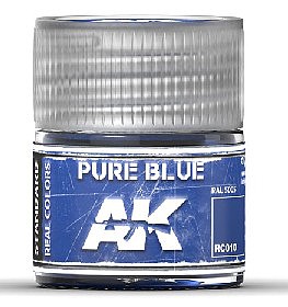Real Colors- Pure Blue Acrylic Lacquer Paint 10ml Bottle