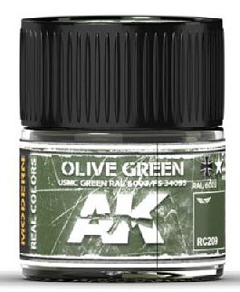 AK Olive Green/USMC Green RAL6003/FS34095 Acrylic Lacquer Paint 10ml Hobby and Model Paint #rc209