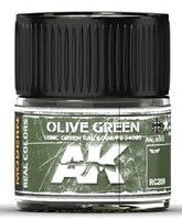 AK Real Colors- Olive Green/USMC Green RAL6003/FS34095 Acrylic Lacquer Paint 10ml Bottle AK Real Colors- Olive Green/USMC Green RAL6003/FS34095 Acrylic Lacquer Paint 10ml Bottle
