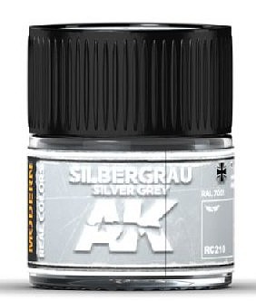 AK Silver Grey RAL7001 Acrylic Lacquer Paint 10ml Bottle Hobby and Model Paint #rc210
