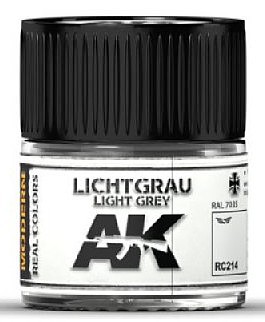 AK Light Grey RAL7035 Acrylic Lacquer Paint 10ml Bottle Hobby and Model Paint #rc214