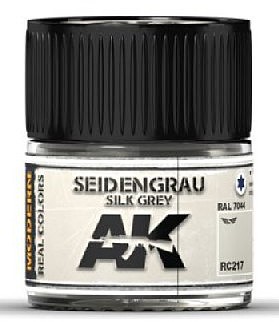 AK Silk Grey RAL7044 Acrylic Lacquer Paint 10ml Bottle Hobby and Model Paint #rc217