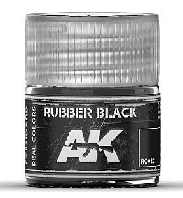 AK Rubber Black Acrylic Lacquer Paint 10ml Bottle Hobby and Model Pain #rc22