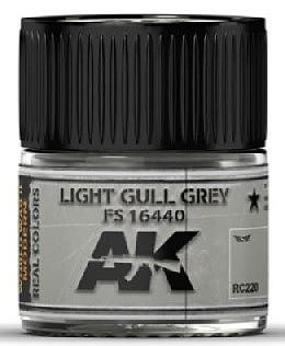 AK Light Gull Grey FS16440 Acrylic Lacquer Paint 10ml Bottle Hobby and Model Paint #rc220