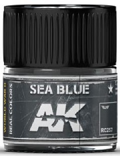 AK Sea Blue Acrylic Lacquer Paint 10ml Bottle Hobby and Model Paint #rc257