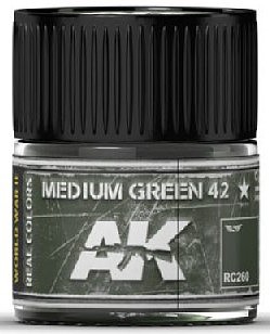 AK Medium Green 42 Acrylic Lacquer Paint 10ml Bottle Hobby and Model Paint #rc260